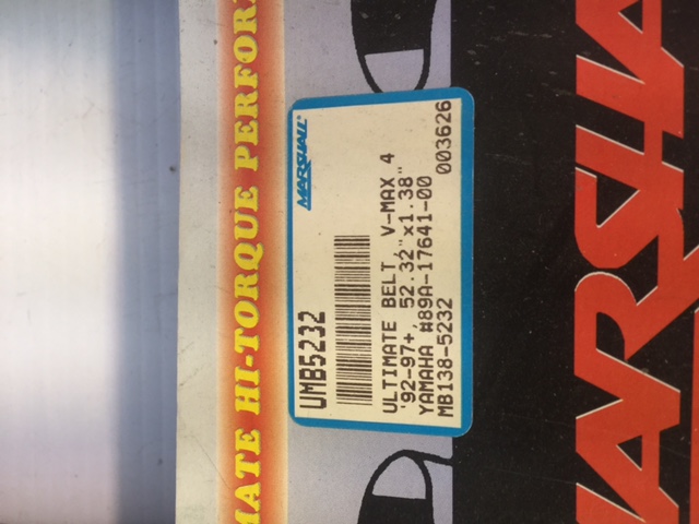 Dayco Snowmobile HPX Drive Belt Yamaha VMAX 85-86